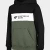 4F Hoodie In Schwarz/ Khaki