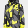 4F Ski-/ Snowboardjacke In Grau/ Gelb 1 4F Ski-/ Snowboardjacke In Grau/ Gelb -TROLLKIDS Verkäufe 4f ski snowboardjacke in grau gelb