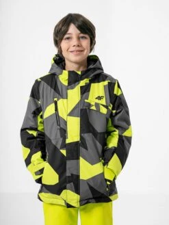 4F Ski-/ Snowboardjacke In Grau/ Gelb -TROLLKIDS Verkäufe 4f ski snowboardjacke in grau gelb 2