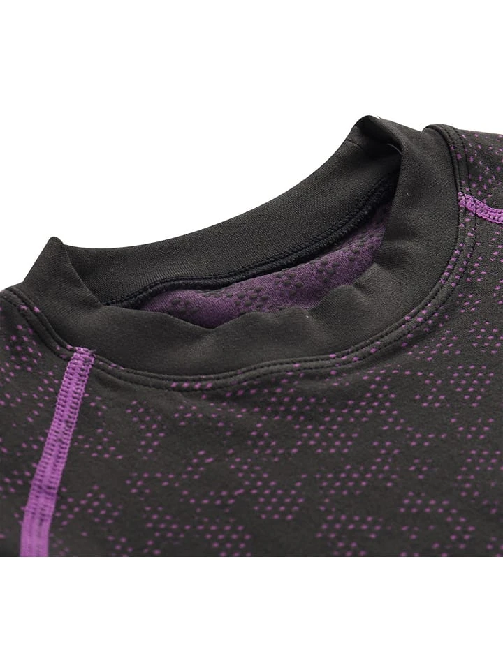 Funktionsunterhemd "Padono" In Schwarz/ Lila 6 Funktionsunterhemd "Padono" In Schwarz/ Lila – Bild 4