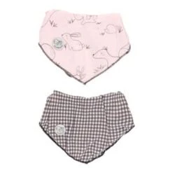BOBOLI 2er-Pack Dreieckstücher Tiere Kariert In Mehrfarbig