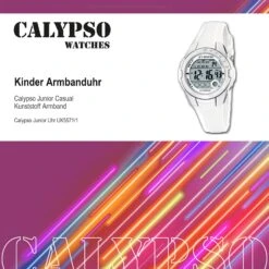 Digital-Armbanduhr Calypso Junior Weiß Mittel (ca. 37,3mm) -TROLLKIDS Verkäufe calypso digital armbanduhr calypso junior weiss mittel ca 37 3mm 4