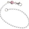 925 Silber Armband Mit Rosafarbenen Swarovski Kristall -TROLLKIDS Verkäufe chainmagpie 925 silber armband mit rosafarbenen swarovski kristall
