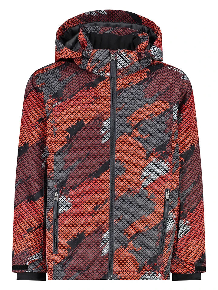 CMP Ski-/ Snowboardjacke In Rot/ Dunkelgrau 4 CMP Ski-/ Snowboardjacke In Rot/ Dunkelgrau – Bild 2