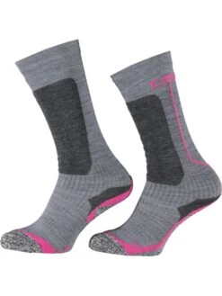 CMP Ski-/ Snowboardsocken In Grau/ Pink