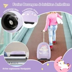 Kofferset 16" In Lila 10 Kofferset 16" In Lila -TROLLKIDS Verkäufe costway kofferset 16 in lila 3