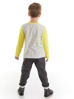 2tlg. Outfit "Work" In Grau/ Gelb -TROLLKIDS Verkäufe denokids 2tlg outfit work in grau gelb 1