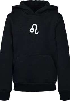 F4NT4STIC Hoodie Leo Löwe Sternzeichen In Schwarz