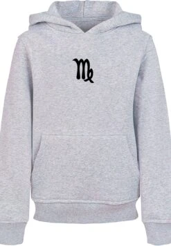 F4NT4STIC Hoodie Virgo Jungfrau Sternzeichen In Grau Meliert