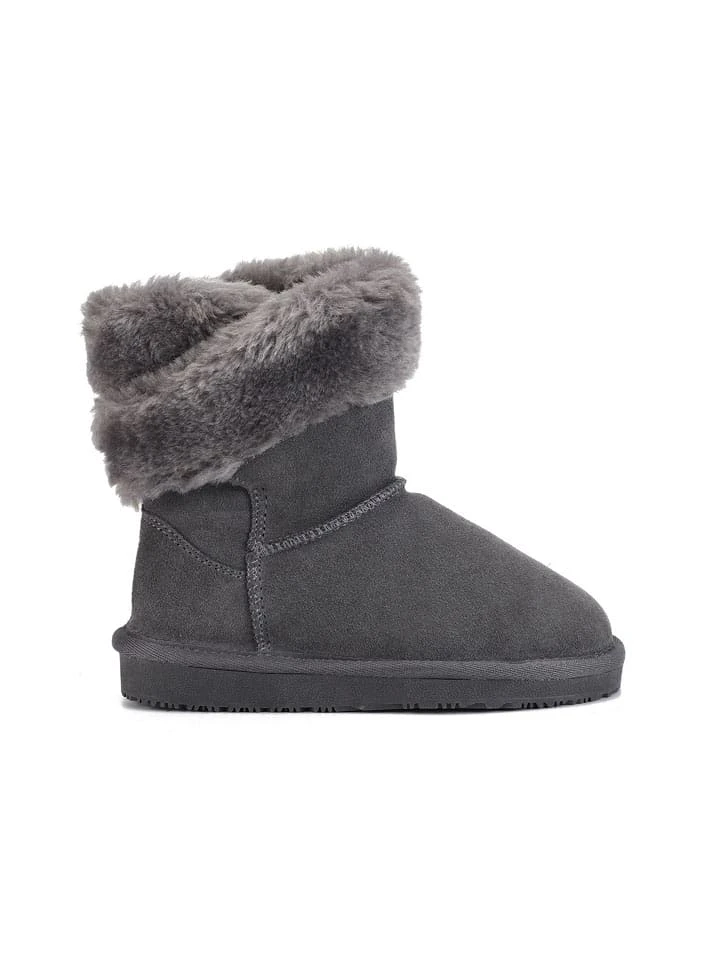 Leder-Winterboots "Florine" In Grau 13 Leder-Winterboots "Florine" In Grau – Bild 11