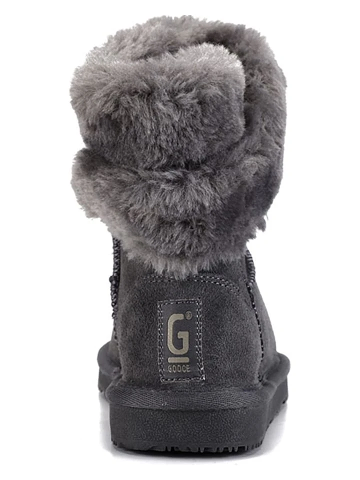 Leder-Winterboots "Florine" In Grau 6 Leder-Winterboots "Florine" In Grau – Bild 4