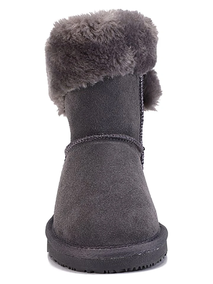 Leder-Winterboots "Florine" In Grau 9 Leder-Winterboots "Florine" In Grau – Bild 7
