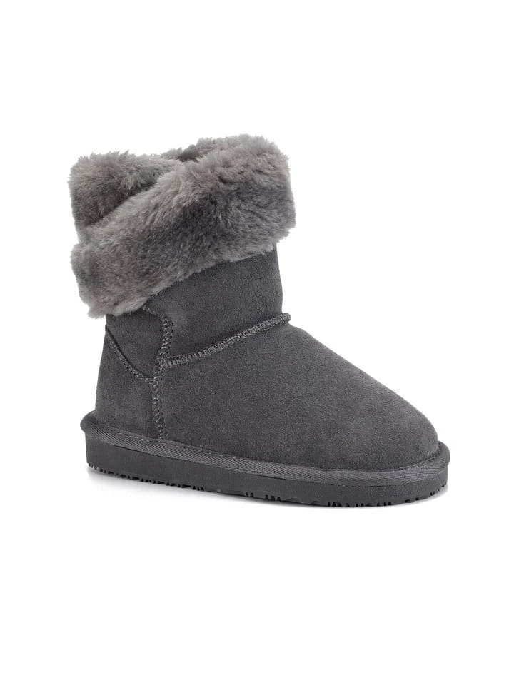 Leder-Winterboots "Florine" In Grau 12 Leder-Winterboots "Florine" In Grau – Bild 10