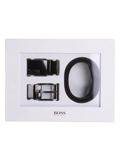 Leder-Gürtel In Schwarz