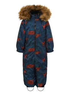 Schneeanzug In Dunkelblau/ Rot