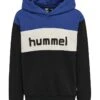 Hummel Hoodie "Morten" In Schwarz/ Blau/ Weiß