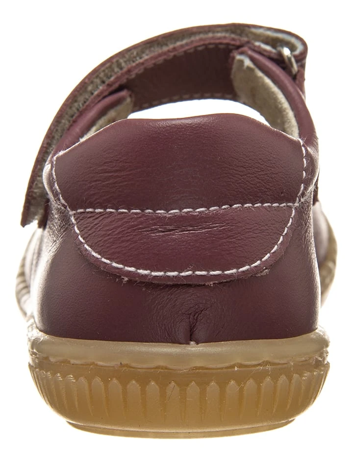 Leder-Spangenballerinas In Lila 5 Leder-Spangenballerinas In Lila – Bild 3