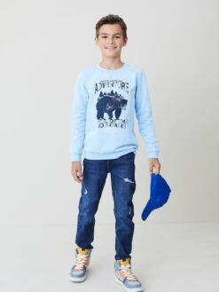 Sweatshirt In Hellblau 10 Sweatshirt In Hellblau -TROLLKIDS Verkäufe lamino sweatshirt in hellblau 3