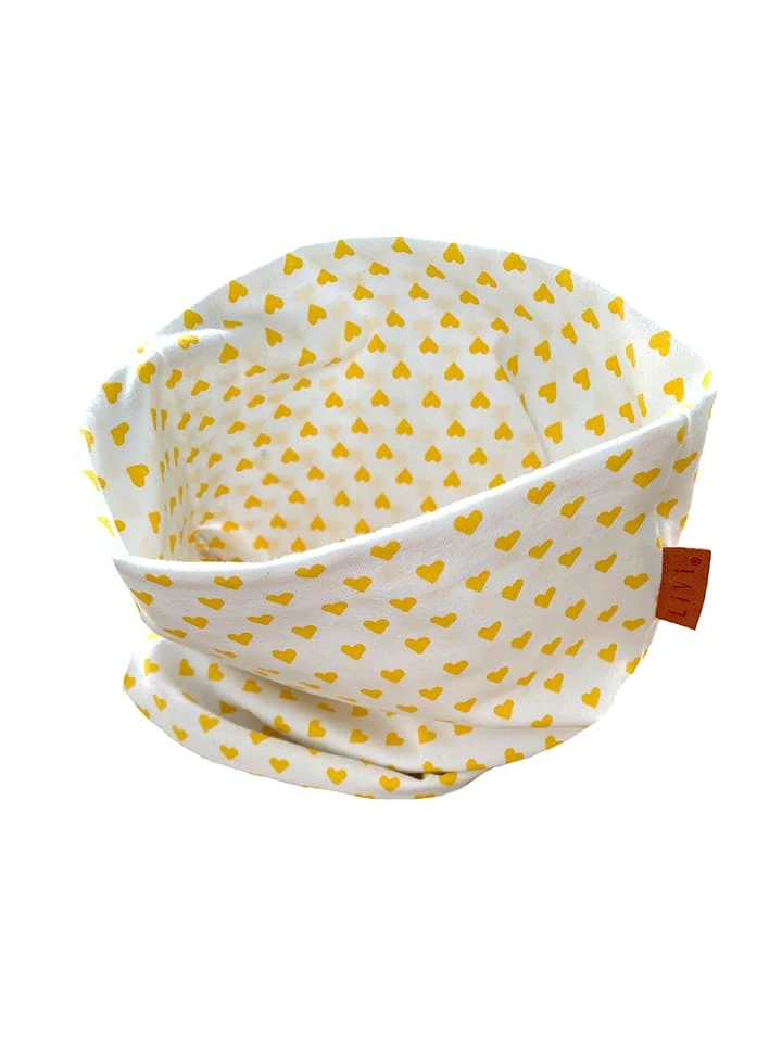 Loopschal "Herz Gelb" In Gelb - (L)50 X (B)24 Cm 3 Loopschal "Herz Gelb" In Gelb - (L)50 X (B)24 Cm