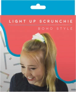 Leuchtendes Scrunchie Haarband