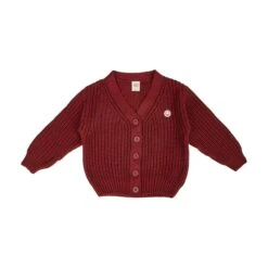 Strickjacke In Dark Red