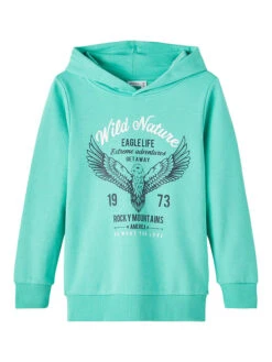 NAME IT Hoodie "Tonni" In Türkis