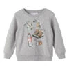 NAME IT Sweatshirt. Langarm. Rundhals Grau -TROLLKIDS Verkäufe name it sweatshirt langarm rundhals grau