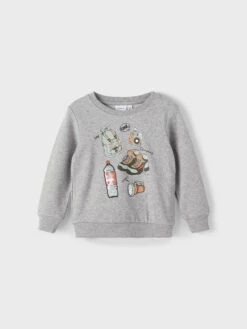 NAME IT Sweatshirt. Langarm. Rundhals Grau -TROLLKIDS Verkäufe name it sweatshirt langarm rundhals grau 2