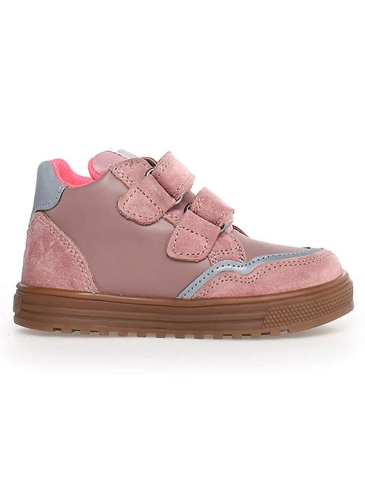 Naturino Leder-Sneakers "Ariton" In Rosa/ Grau 4 Naturino Leder-Sneakers "Ariton" In Rosa/ Grau – Bild 2