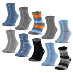 10er Pack Bunte Socken Estilo In JeansStreifen