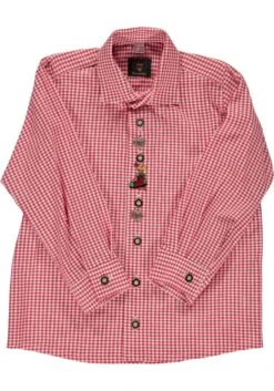 Trachtenhemd Purus In Mittelrot