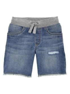 OshKosh Jeansshorts In Blau/ Grau