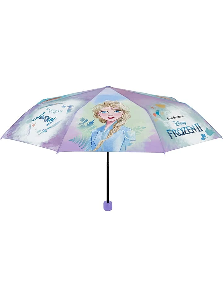 Perletti Kindertaschenschirm "Frozen 2" In Lila/ Hellblau - Ø 91 Cm 4 Perletti Kindertaschenschirm "Frozen 2" In Lila/ Hellblau - Ø 91 Cm – Bild 2