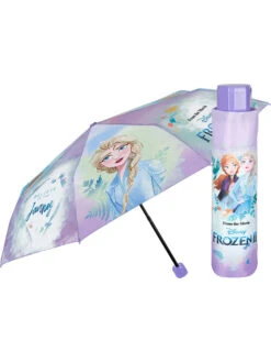 Perletti Kindertaschenschirm "Frozen 2" In Lila/ Hellblau - Ø 91 Cm