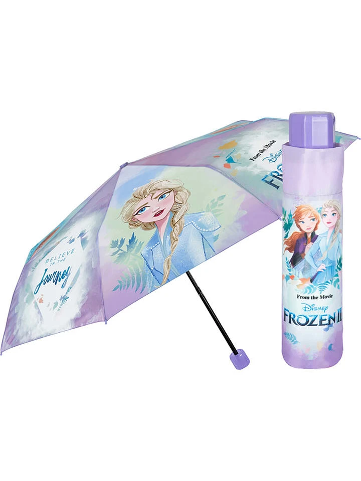 Perletti Kindertaschenschirm "Frozen 2" In Lila/ Hellblau - Ø 91 Cm 3 Perletti Kindertaschenschirm "Frozen 2" In Lila/ Hellblau - Ø 91 Cm