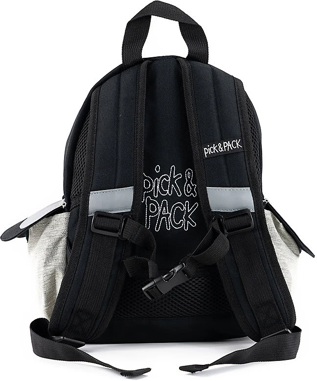 Pick & PACK Kinderrucksack Owl Shape Grey Melange 4 Pick & PACK Kinderrucksack Owl Shape Grey Melange – Bild 2
