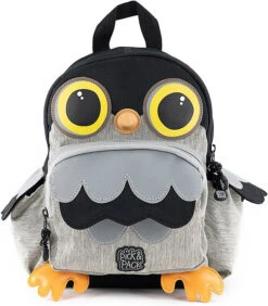 Pick & PACK Kinderrucksack Owl Shape Grey Melange