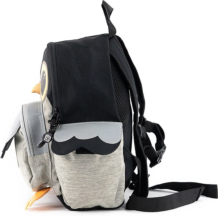 Pick & PACK Kinderrucksack Owl Shape Grey Melange 6 Pick & PACK Kinderrucksack Owl Shape Grey Melange – Bild 4
