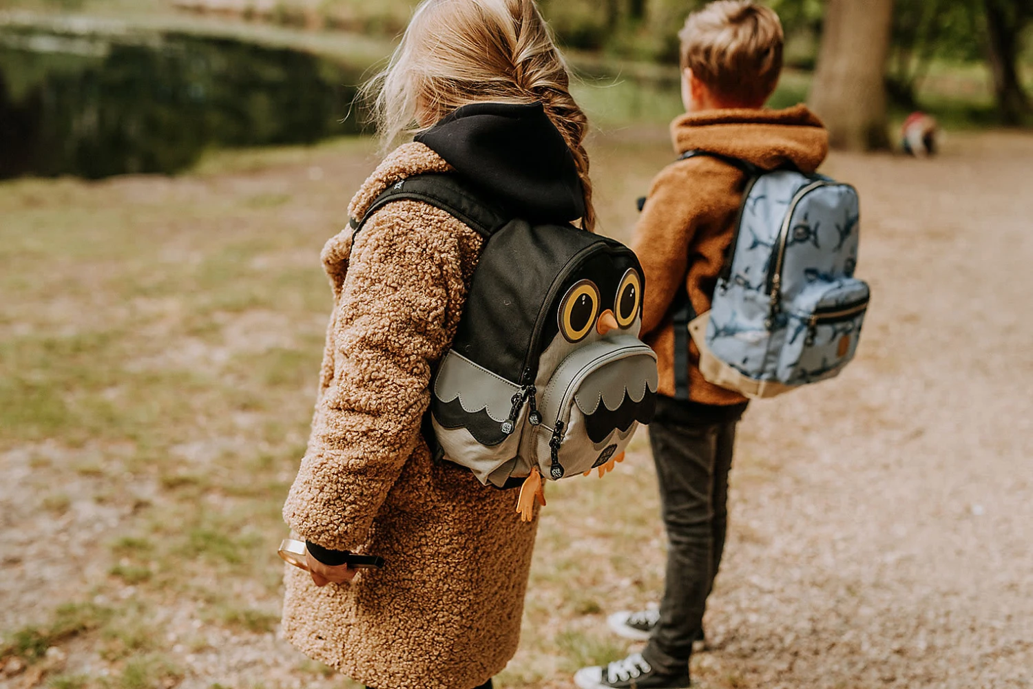 Pick & PACK Kinderrucksack Owl Shape Grey Melange 9 Pick & PACK Kinderrucksack Owl Shape Grey Melange – Bild 7