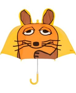 Playshoes 3D Regenschirm DIE MAUS In Gelb