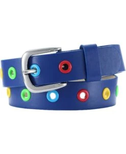 Playshoes PU-Gürtel Mit Nieten In Marine