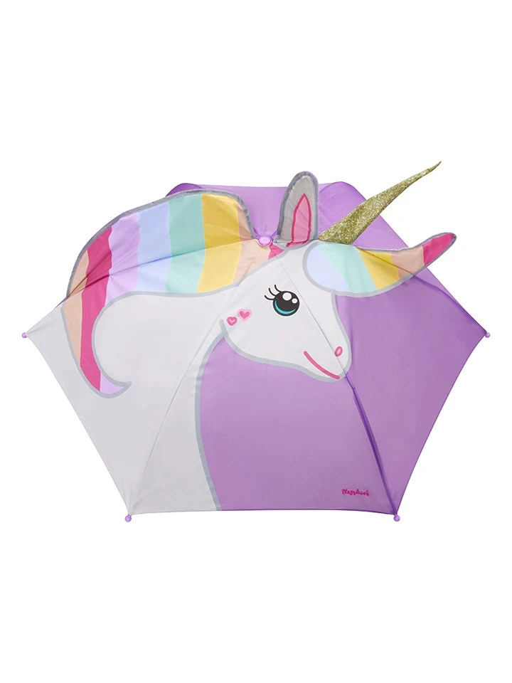 Playshoes Regenschirm In Flieder/ Weiß 4 Playshoes Regenschirm In Flieder/ Weiß – Bild 2