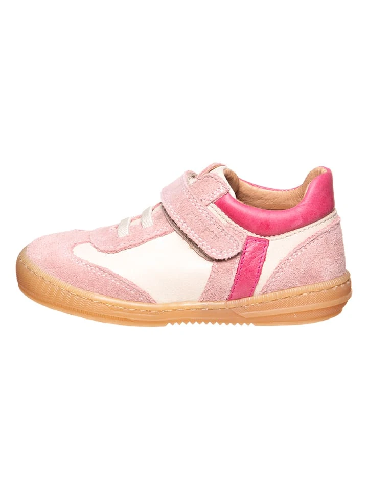 Pom Pom Leder-Sneakers In Rosa/ Weiß 3 Pom Pom Leder-Sneakers In Rosa/ Weiß