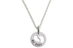 925 Silber Kette Mit Anhänger "MY BABY"