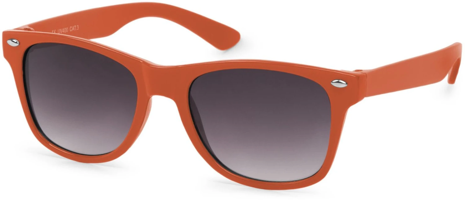 Nerd Sonnenbrille In Orange / Grau Verlauf 3 Nerd Sonnenbrille In Orange / Grau Verlauf