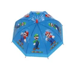Super Mario Regenschirm Für Kinder Ø69 Cm Super Schutz In Blau -TROLLKIDS Verkäufe super mario super mario regenschirm fur kinder o69 cm super schutz in blau 1