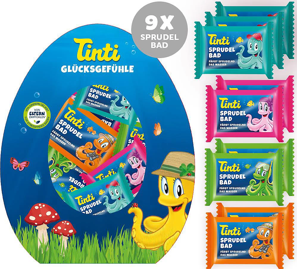 Badeset Glücksgefühle, 9er Set Sprudelbad Badefarbe 4 Badeset Glücksgefühle, 9er Set Sprudelbad Badefarbe – Bild 2