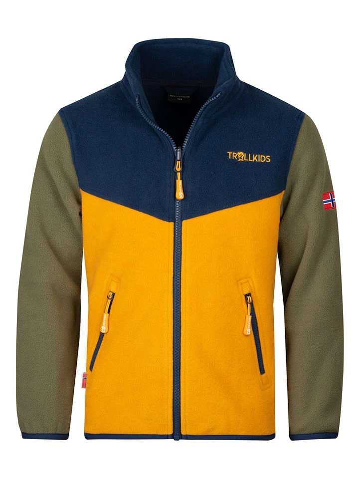 TROLLKIDS 3in1-Funktionsjacke "Bryggen" In Gelb/ Khaki 6 TROLLKIDS 3in1-Funktionsjacke "Bryggen" In Gelb/ Khaki – Bild 4