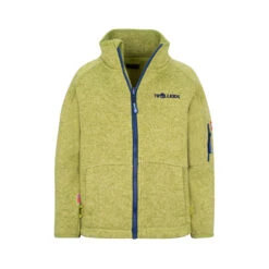TROLLKIDS Fleece-Jacke "Jondalen" In Kiwigrün/Mystikblau