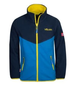 TROLLKIDS Fleece Jacke "Oppdal XT" In Marineblau/Leuchtendes Blau